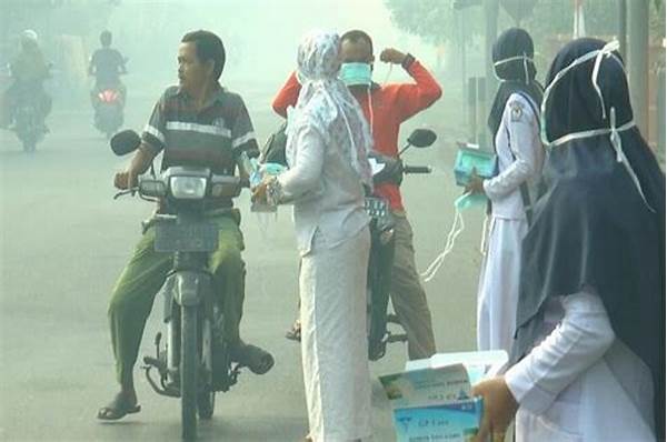 Banyak Warga Mengeluh Asap, Dinkes Bagikan Masker Gratis Di Pasar